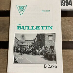B2296　1994　 「THE BULLETIN THE MORGAN CLUB」モーガンクラブ　クラシック 　オートバイ 英国車 旧車　ビンテージ