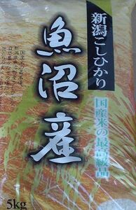 ***令和3年産特別栽培米　　魚沼コシヒカリ精白米5kg/ 新潟県十日町市/2まで同梱可　