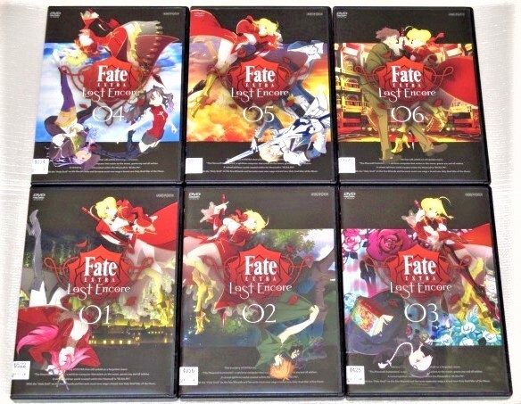 【即決DVD】Fate/EXTRA Last Encore 全6巻セット 奈須きのこ TYPE-MOON ワダアルコ 新房昭之 阿部敦 丹下桜 東地宏樹 植田佳奈