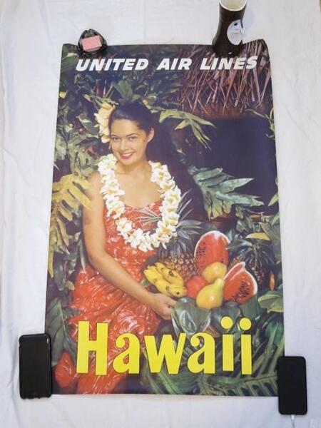 1960s United Airline ユナイテッド エアライン オリジナル ビンテージ ハワイアン フラガール