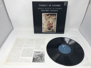 Thibaut De Navarre Atrium Musicae De Madrid Gregorio Paniagua レコード ビクター Victor VIC-28137 N4232