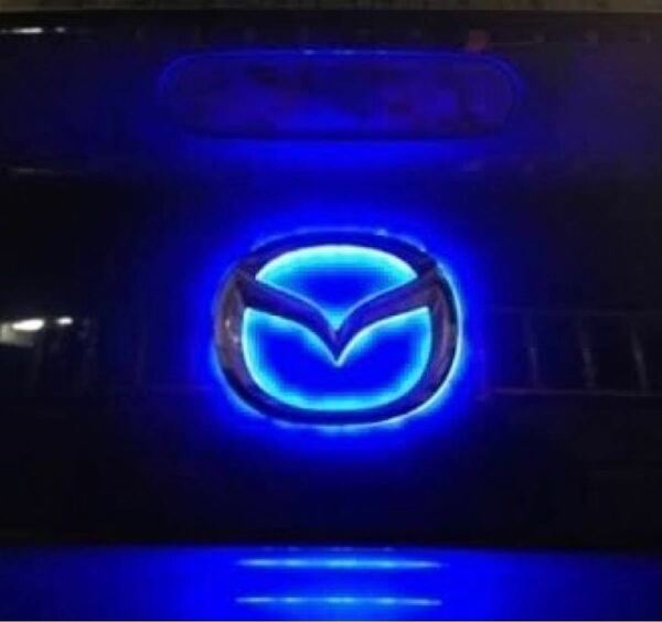 ★在庫限り★ LED マツダ エンブレム オーナメント ブルー MAZDA リア フロント RX デミオ MPV