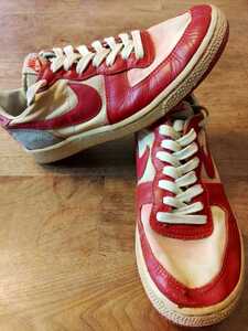 【US8】1986s Vintage NIKE TERMINATOR LOW Red canvas 1986年 ヴィンテージ ナイキ ターミネーター ロー 赤 キャンバス レア　オリジナル