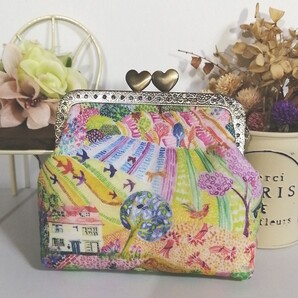 リバティ がま口ポーチ ハンドメイド