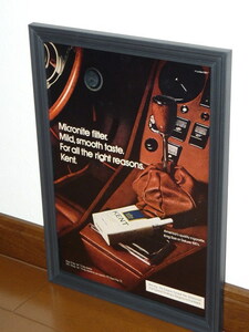 1973年 USA 70s vintage 洋書雑誌広告 額装品 KENT ケント Tobacco タバコ /検索用 店舗 ガレージ 看板 ディスプレイ 装飾 サイン (A4size)