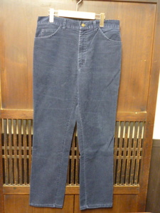 USA old clothes 80s 90s Lee 200 corduroy pants strut 34 navy blue Lee jeans 