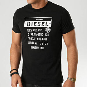 * 希少サイズ * 正規品 DIESEL T-DIEGO-S1 ディーゼル Tシャツ XXXL / Black *