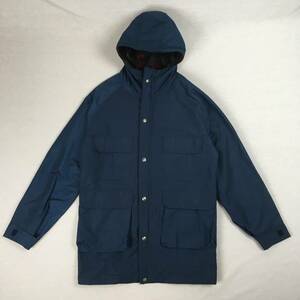 [ beautiful goods 80s 90s]WOOLRICH Woolrich mountain parka USA made American made S size navy blue tag navy check lining 