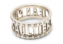 ジャンポールゴルチエJean Paul GAULTIER 透かしロゴリング 指輪 シルバー14号 【メンズ】_画像4