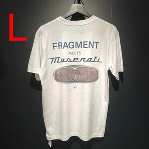 Lサイズ Fragment Design × Maserati CALANDRA Tシャツ フラグメント マセラティ コラボ Tee 白 ラスト1