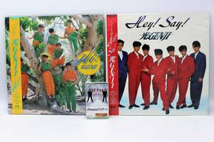  light GENJI analogue record [Hi!][Hey!Say!]LP2 sheets cassette tape [Diamond Hurricane ] set * inside sea light . Sato atsuhiro Morohoshi Kazumi Akasaka Akira 