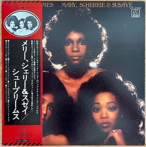 LP■SOUL/FUNK/SUPREMES/MARY, SCHERRIE & SUSAYE/MOTOWN VIP-6380/国内76年ORIG WHITE LABEL PROMO/プロモ OBI帯 美品/シュープリームス