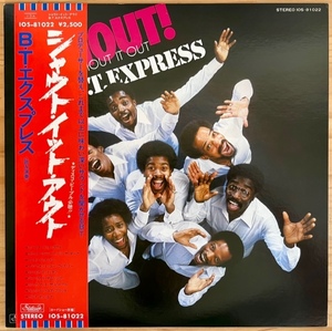 LP■SOUL/FUNK/B.T. EXPRESS/SHOUT (SHOUT IT OUT)/ROADSHOW IOS-81022/国内78年ORIG OBI/帯 美品/DISCO FUNK CLASSICの人気タイトル曲！