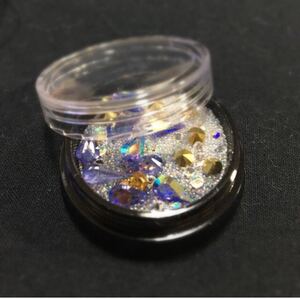 ハンドメイド クリスタル ダイヤモンドカット ラインストーン ゴールド