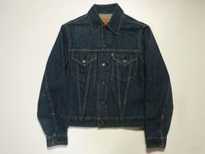 90s～日本製 復刻 Levi's リーバイス 71557 サード 3rd BIGE ビッグE デニムジャケット 36/検70505