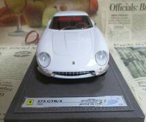 ☆激レア絶版*世界49台*BBR*1/18*Ferrari 275 GTB/4 1966 ホワイト≠MR_画像3