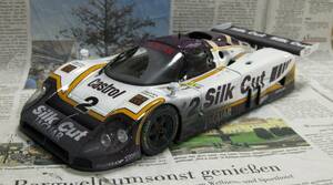 * очень редкий * мир 88 шт. *EXOTO*1/18*1988 Jaguar XJ-R9 LM #2 Silk Cut - Finish Line 1988 Le Mans 24h* отделка линия 
