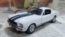 ☆絶版*フランクリンミント*1/24*1965 Shelby Mustang GT350 ホワイト/ガーズマンブルー_画像1