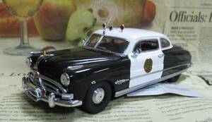 * ultra rare out of print * Franklin Mint *1/24*1951 Hudson Hornet Police Cruiser* patrol car 