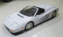 ☆激レア絶版*完成品*POCHER*1/8*Ferrari Testarossa Spyder ホワイト*ポケール*フェラーリ_画像1