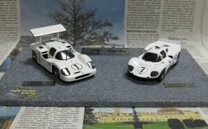 *レア直筆サイン*Marsh Models*1/43*Chaparral 2D&2F ２台セット≠BBR