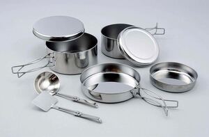【新品】ツーリングクッカーセット 8PC Made in TSUBAME 日本製 アウトドア キャンプ 調理器具 防災