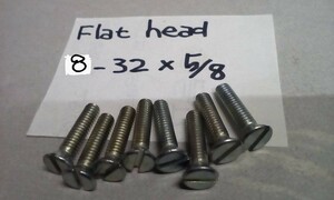 デッドストックスクリュー　Flat Head 8-32×5/8 Zinc.