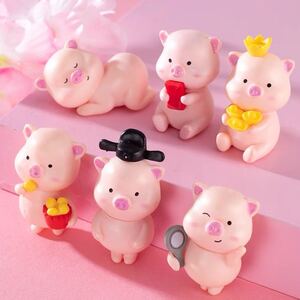 025デコパーツ 激かわいい子豚たち 1個150円