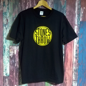 送込　Stones Throw Records　ストーンズスロウ 半袖Tシャツ　黒色　2XLサイズ 