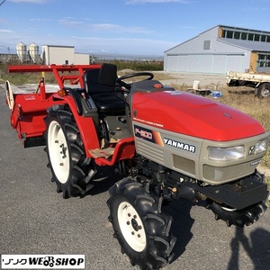 【決算セール】 滋賀 ヤンマー F 200 トラクター 322時間 20馬力 パワステ 4WD ハイグリップターン OK UFO 自動深耕 オートバックアップ