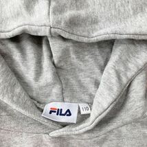 ￥4290 即決 美品 FILA 切替ロゴワンピース 110サイズ 女の子 スウェット パーカー グレー 120 ワンピ トレーナー_画像4