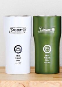 2色セット Coleman BRAND BOOK 真空断熱タンブラー ホワイト グリーン 新品訳あり