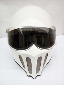 [ подбородок защита установка и снятие *3WAY] новый товар american full-face шлем белый Harley Ducati соответствует!