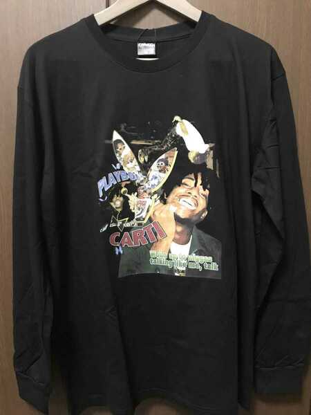 Playboi Carti プレイボーイカルティ ロングスリーブ Tシャツ XL hiphop rap ヒップホップ ラップ asap mob black Lサイズ