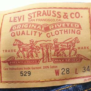 ■Levi's529*W28×L34*ジーンズ*綿100％*紙パッチ*股上深め*デニム*ジーパン*メンズ*古着*リーバイス ＃4624の画像3