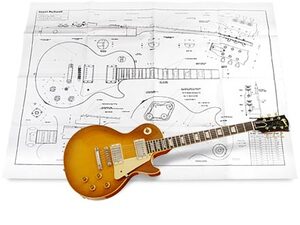 1959 LP Standard 　フルスケール（実寸）製図