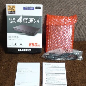 ELECOM SSD外付けポータブル ESD-EJ0250GBK(ブラック)未使用