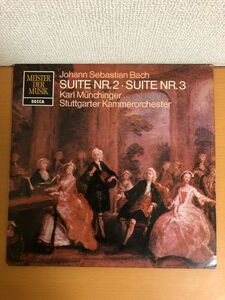 [LP]Johann Sebastian Bach Suite Nr.2 Suite Nr.3 Karl Munchinger Karl myumhinga-. ba is orchestral music Kumikyoku no. 2&3 number .DECCA SMD1154