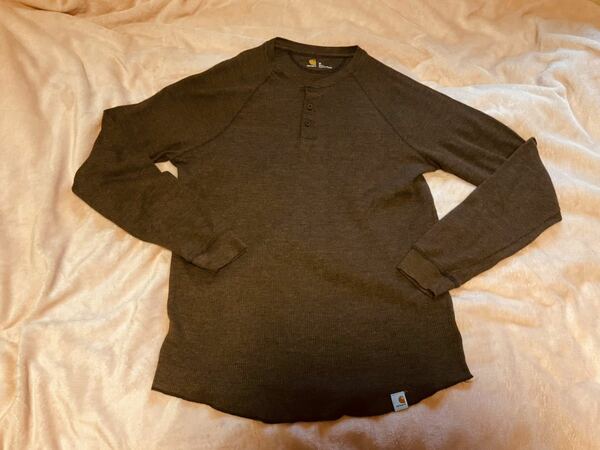 Carhartt Thermal Waffle Henley Three Button. カーハート サーマルシャツ ラグランスリーブ Lightweight raglan sleeve. 100005248.