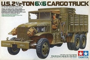 ■貴重品■1/35 アメリカ 2・1/2トン6×6カーゴトラック 「ミリタリーミニチュアシリーズNO.218」 [35218]　タミヤ　TAMIYA