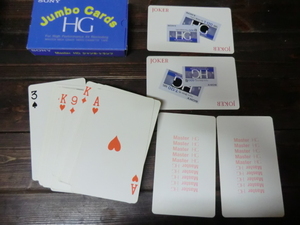 非売品　送料無料　SONY Jumbo Cards HG トランプ　ジャンボトランプ　ビデオテープ 昭和レトロ