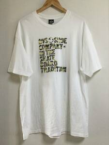 DVS SHOES　ディーブイエス　迷彩ロゴ　Tシャツ　ホワイト　XL