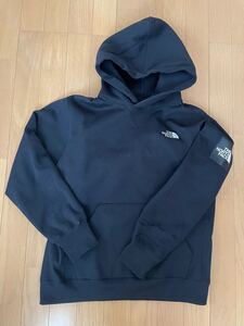 THE NORTH FACE ザノースフェイス スクエアロゴ フーディー黒M美品