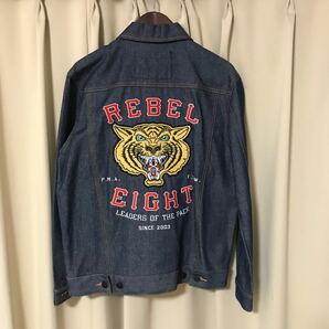 美品 Gジャン デニムジャケット レベルエイト REBEL8 ジージャン 刺繍