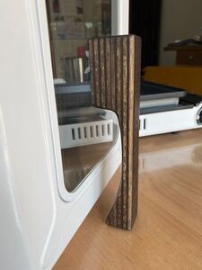イワタニ 焼き上手さんα専用グリップ 取手 シナ積層合板 エボニー ハンドメイド