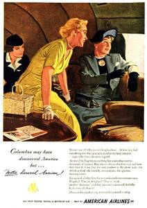 ●146F　1949年のレトロ広告 アメリカン航空　AMERICAN AIRLINES