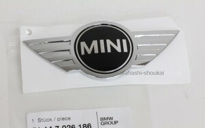 @BMW MINI純正品トランクエンブレム 1個ミニ 3ドア F56　51147026186