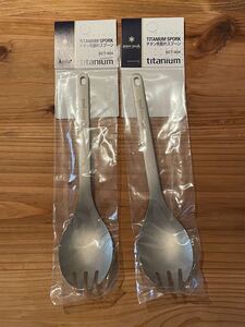 snow peak スノーピーク 食器 チタン先割れスプーン SCT-004 アウトドア スプーン カラトリー 2本セット