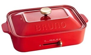 ブルーノ BRUNO コンパクトホットプレート レッド