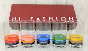 RETRO Showa Retro collection *pierre cardin Pierre Cardin SASAKI GLASS Sasaki glass * tumbler glass glass 5 point line 